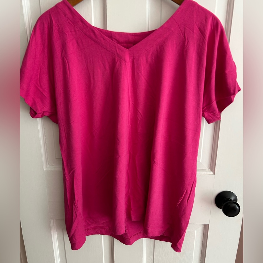 J. Jill Luxe Supina Pleat Back Tshirt